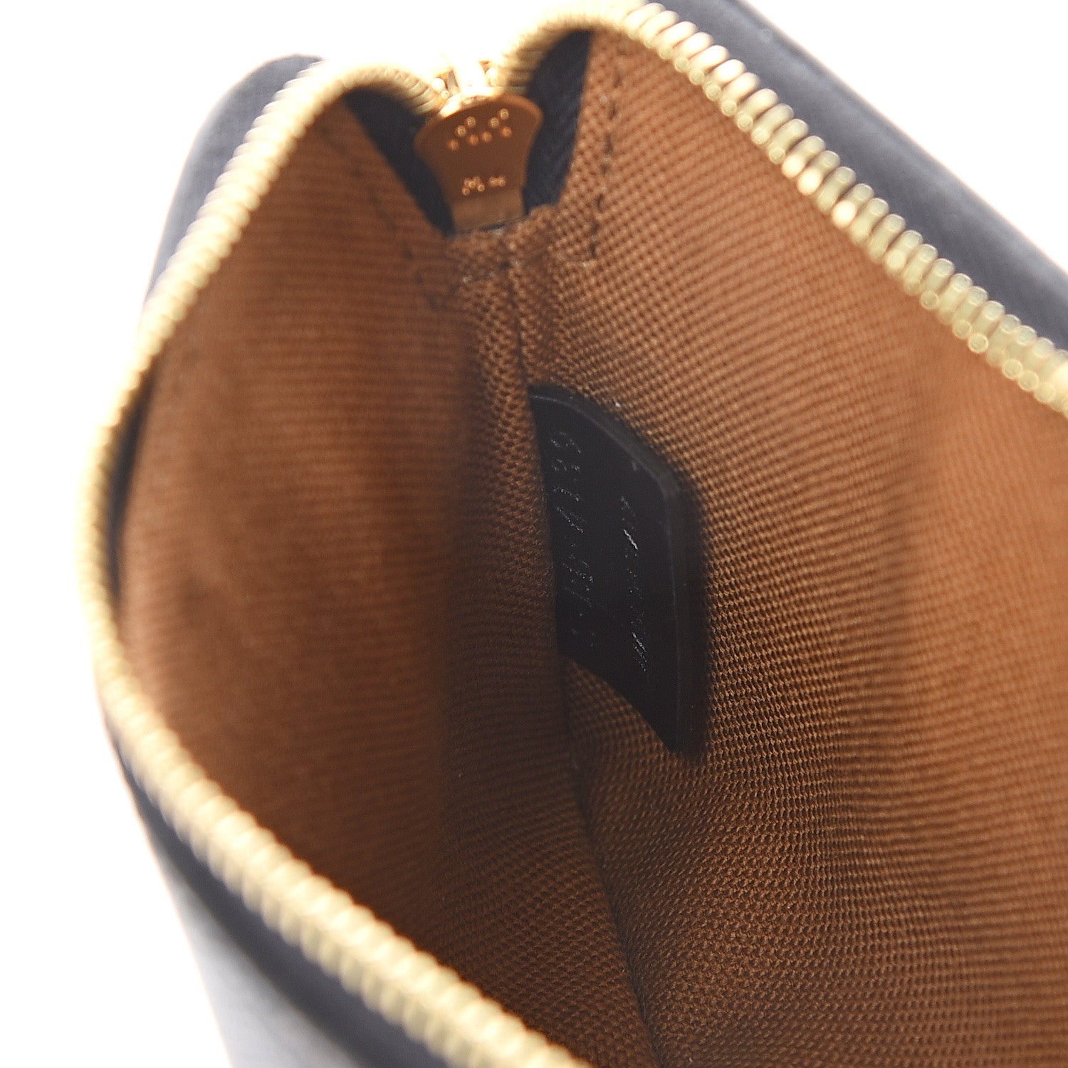 Celine Triomphe Canvas Embroidered Logo Coin and Card Pouch With Hook Black 5 of 6