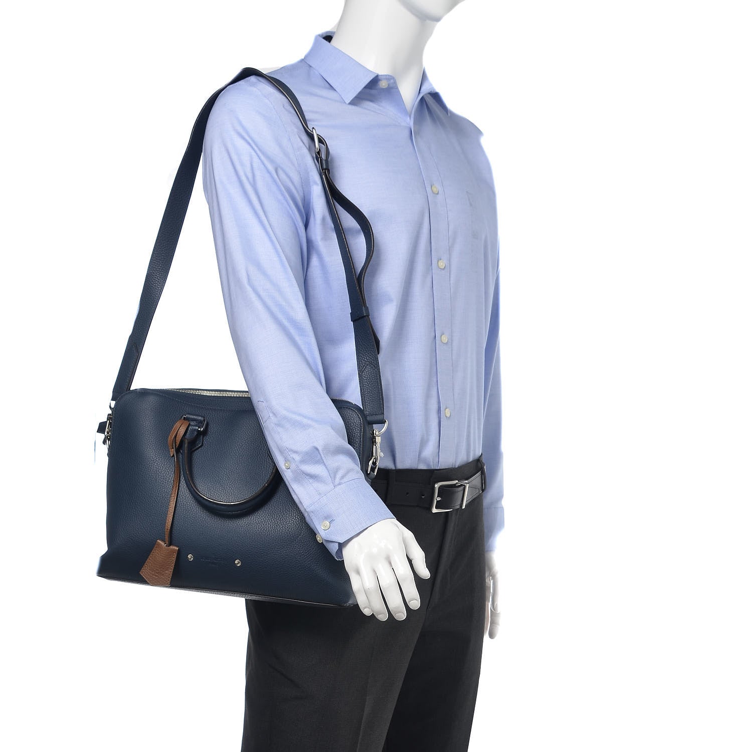 Louis Vuitton Taurillon Armand Briefcase Navy 2 of 9