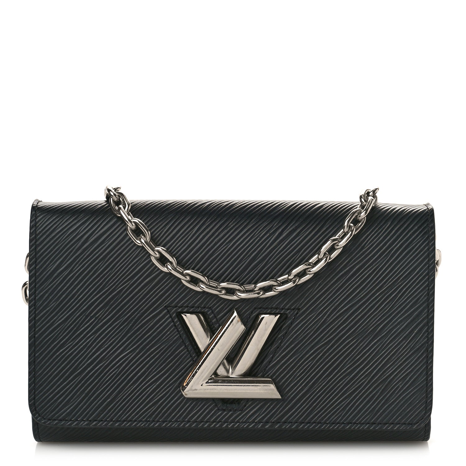 Louis Vuitton Epi Twist Chain Wallet Black 1 of 8