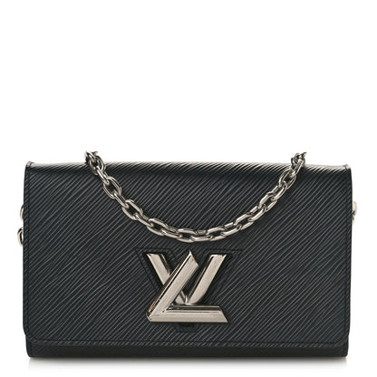 Louis Vuitton Epi Twist Chain Wallet Black 1 of 8