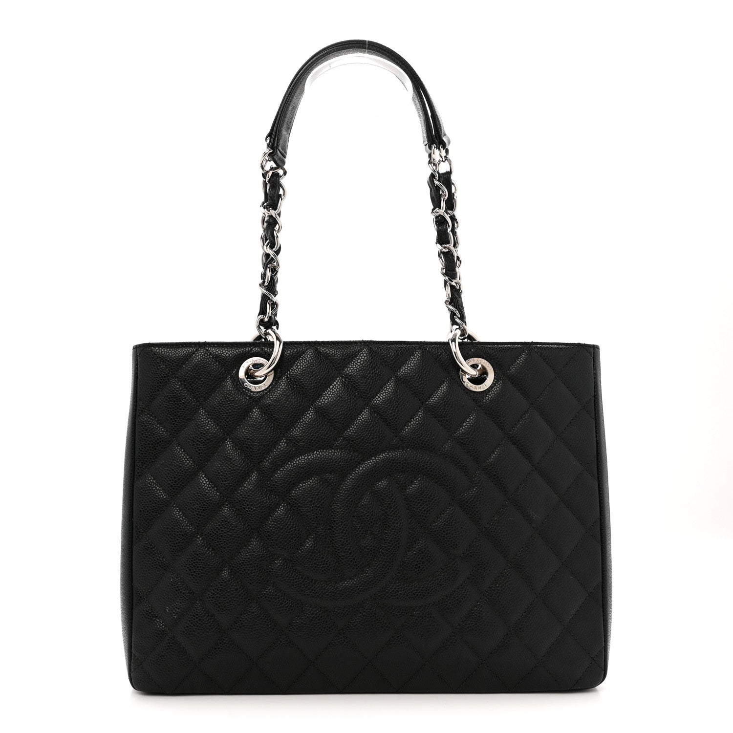 Chanel Caviar Quilted Grand Shopping Tote GST Black 1 of 15