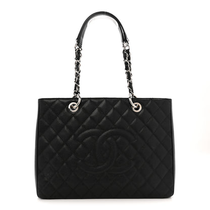 Chanel Caviar Quilted Grand Shopping Tote GST Black 1 of 15