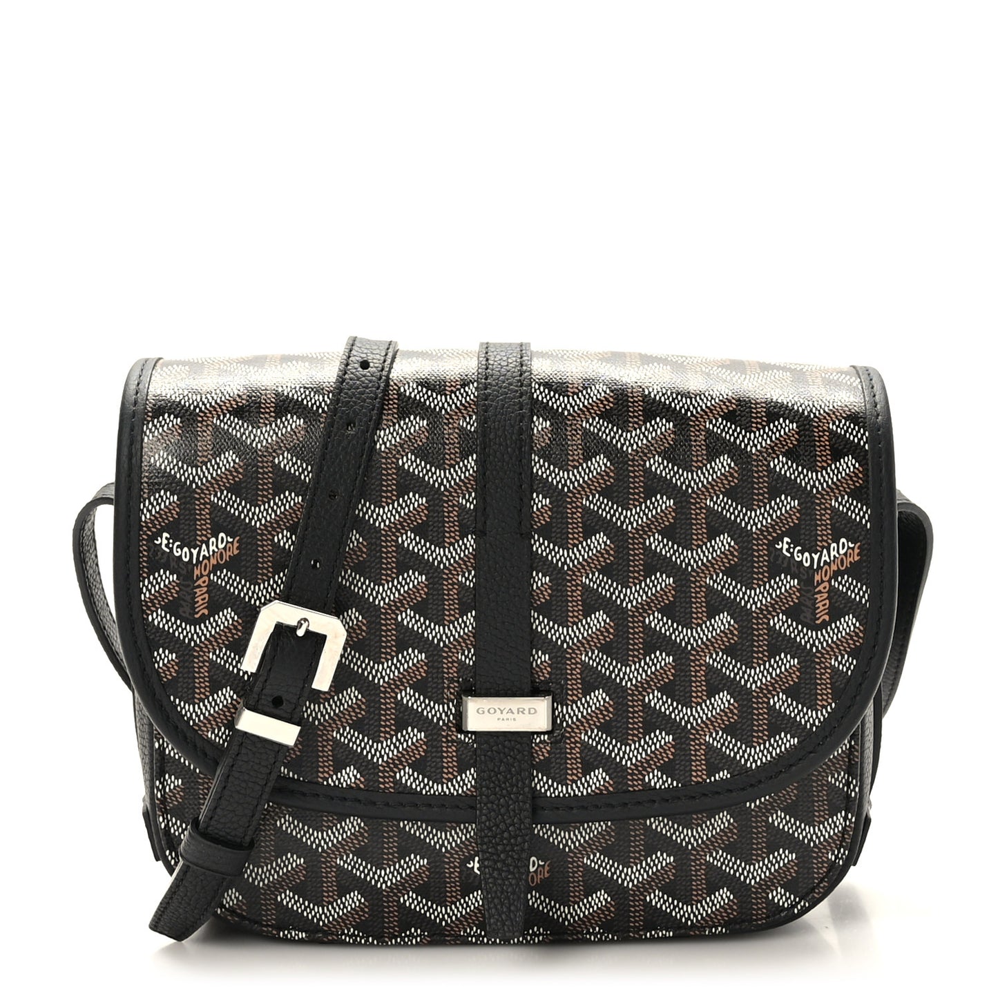 Goyardine Belvedere II PM Messenger Bag Black