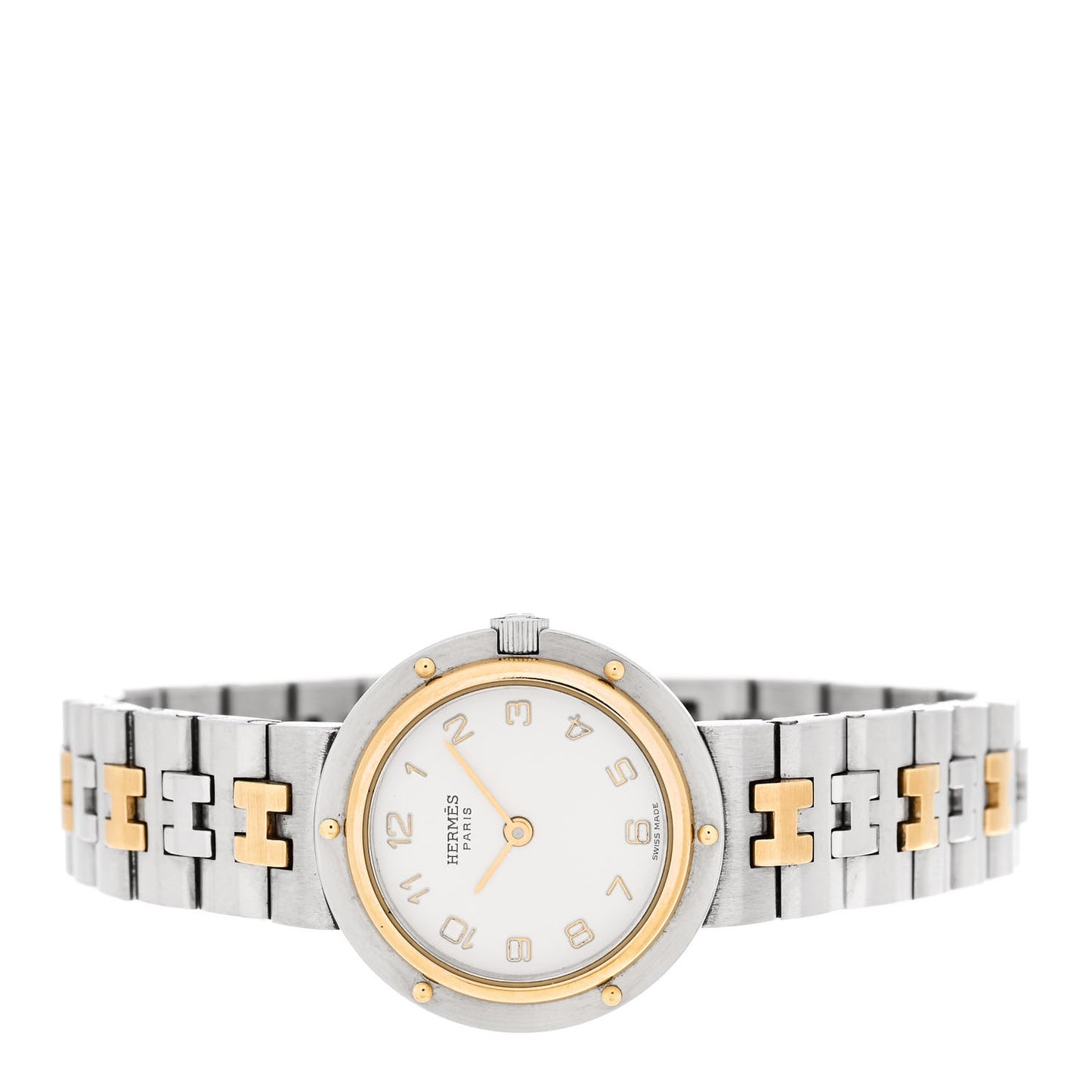 Stainless Steel 24mm Clipper Quartz Watch Gold