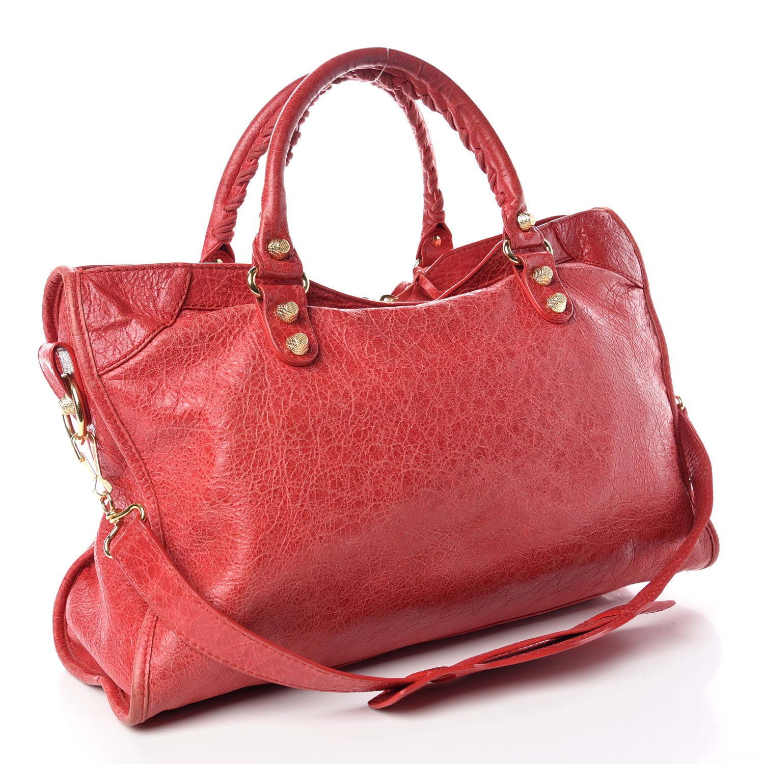 Balenciaga Agneau Giant 12 Gold Hardware City Rouge Cardinal 4 of 15