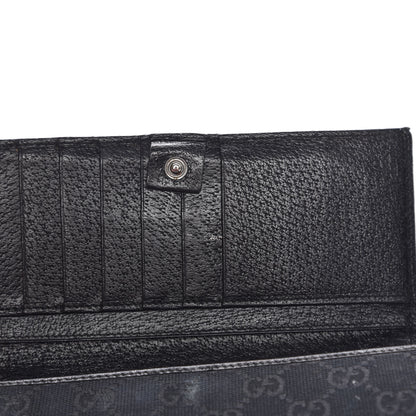 Gucci Monogram Metal Bar Chain Wallet Black 8 of 19