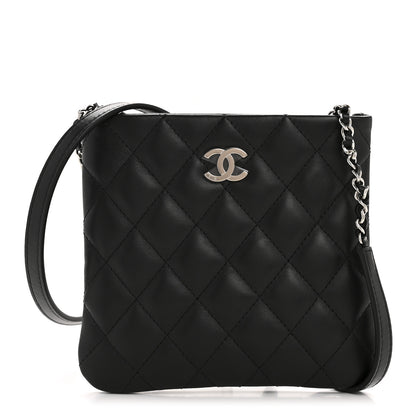 Chanel Lambskin Quilted Uniform Crossbody Bag Black 1 of 10