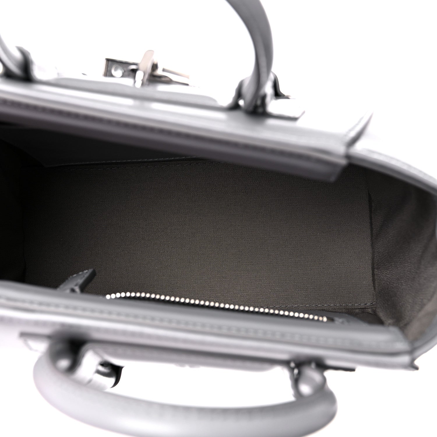 Givenchy Box Calfskin Mini Lock Antigona Shoulder Bag Cloud Grey 5 of 10