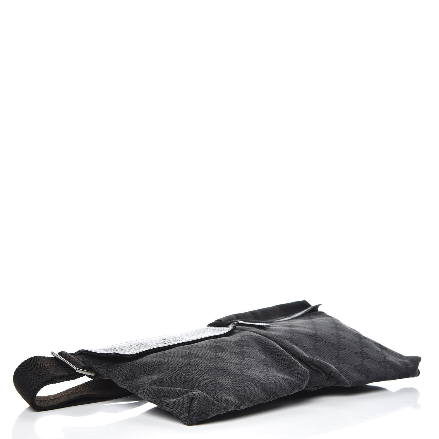 Gucci GG Monogram Double Pocket Belt Bag Black 4 of 12