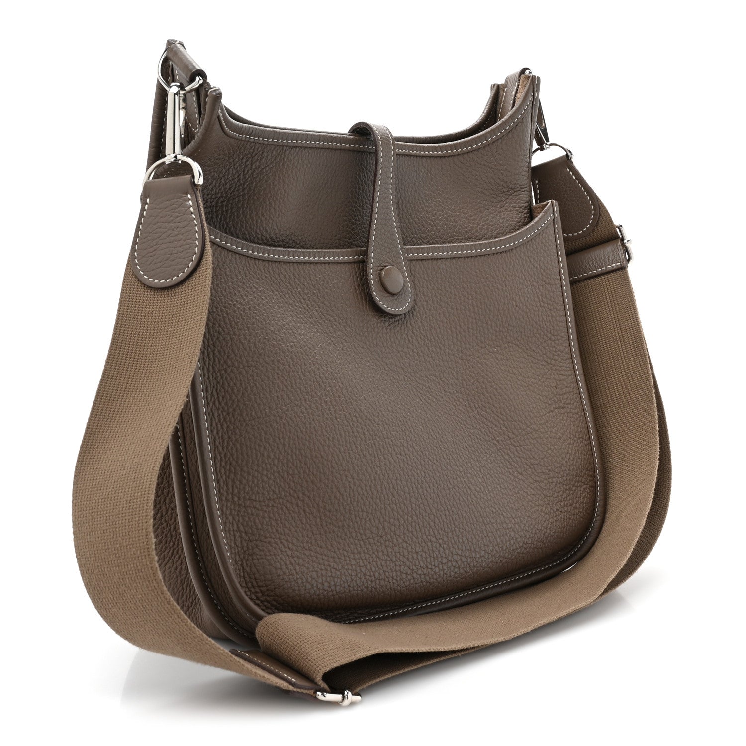 Hermes Taurillon Clemence Evelyne III PM Etoupe 3 of 11