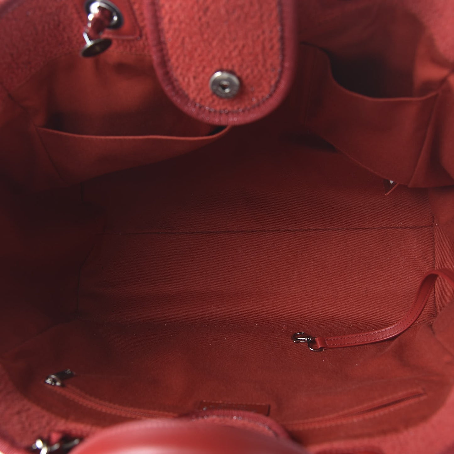 Lurex Boucle Medium Deauville Tote Red