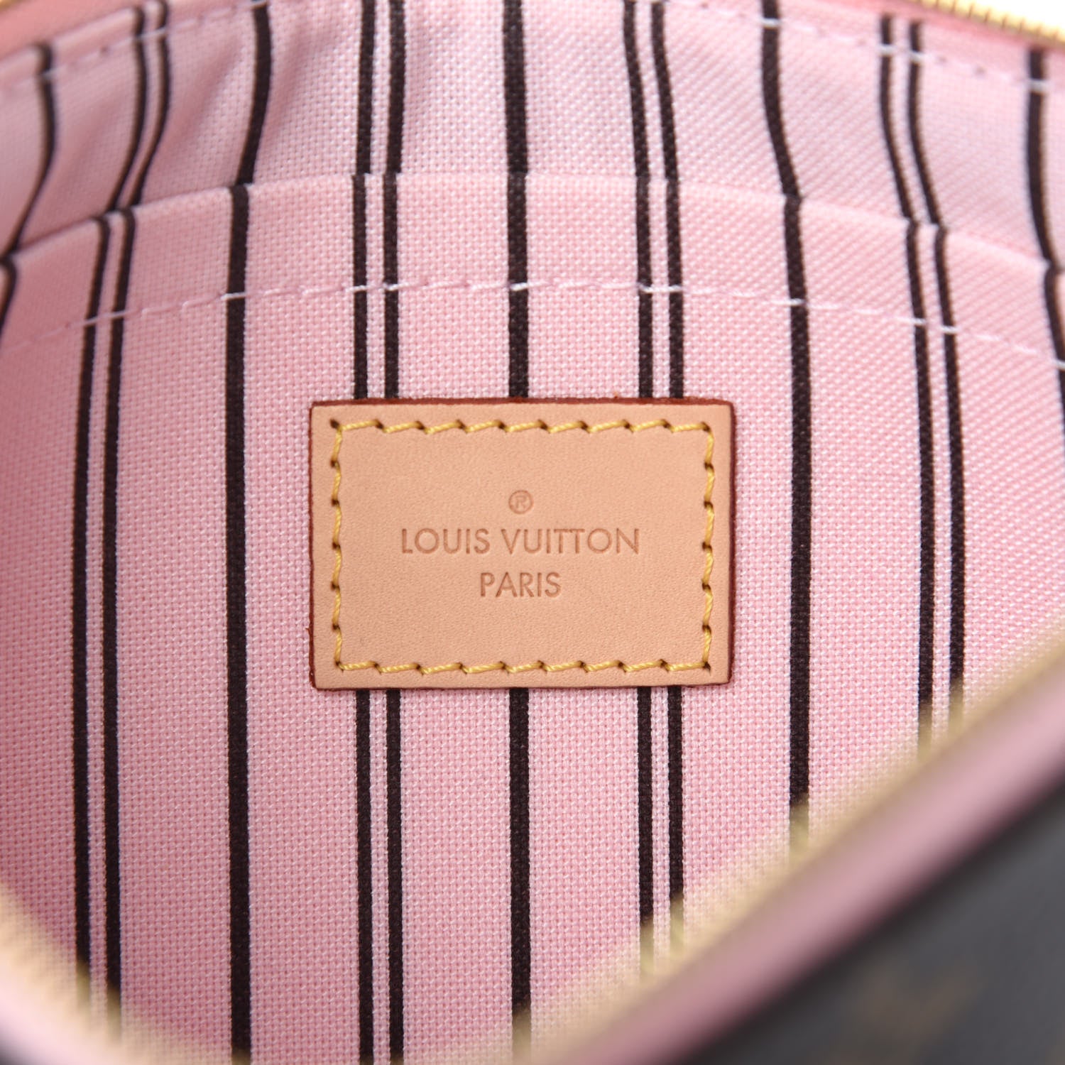 Louis Vuitton Monogram Neverfull MM GM Pochette Rose Ballerine 6 of 8