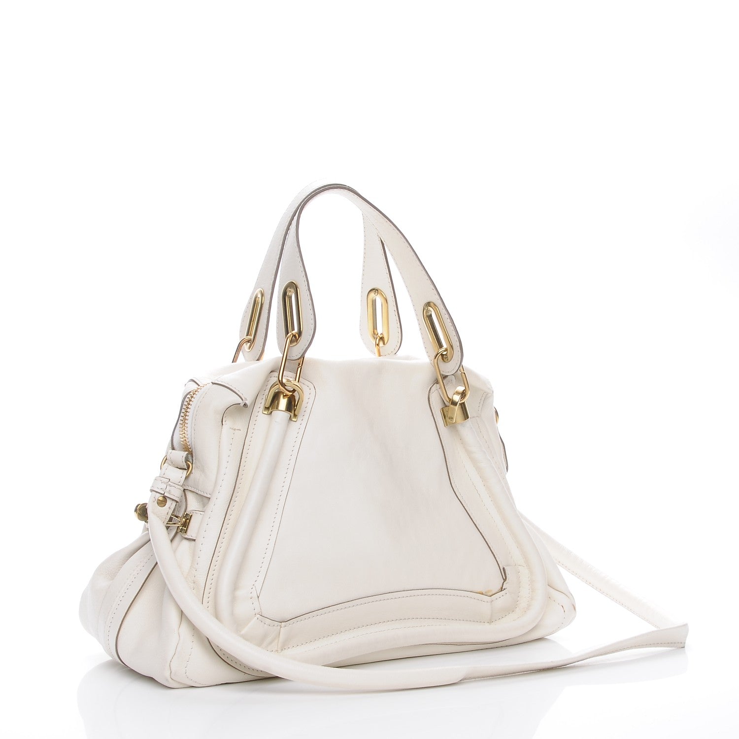 Chloe Calfskin Medium Paraty Cream 4 of 15