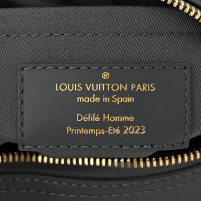 Louis Vuitton Calfskin Monogram Embossed Cruiser Messenger Dark Shadow Gray 6 of 9