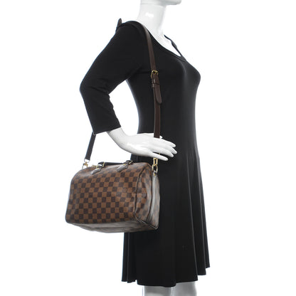 Louis Vuitton Damier Ebene Speedy Bandouliere 25 2 of 10