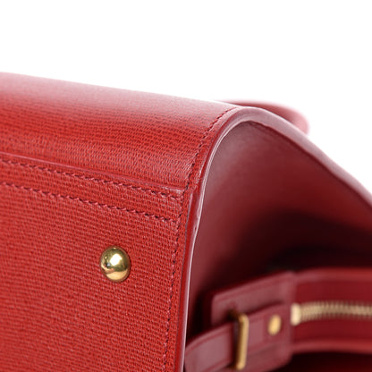 Saint Laurent Textured Calfskin Medium Cabas ChYc Red 9 of 17