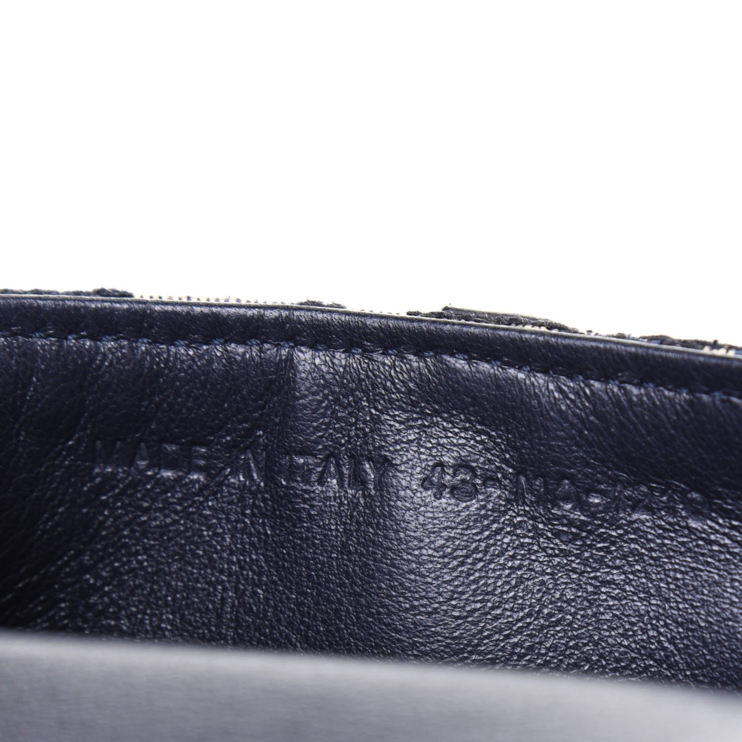 Christian Dior Oblique Nano Saddle Chain Pouch Blue 7 of 12