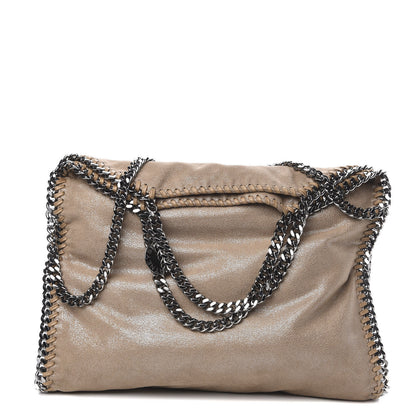 Stella McCartney Shaggy Deer Falabella Fold Over Tote Taupe 1 of 9