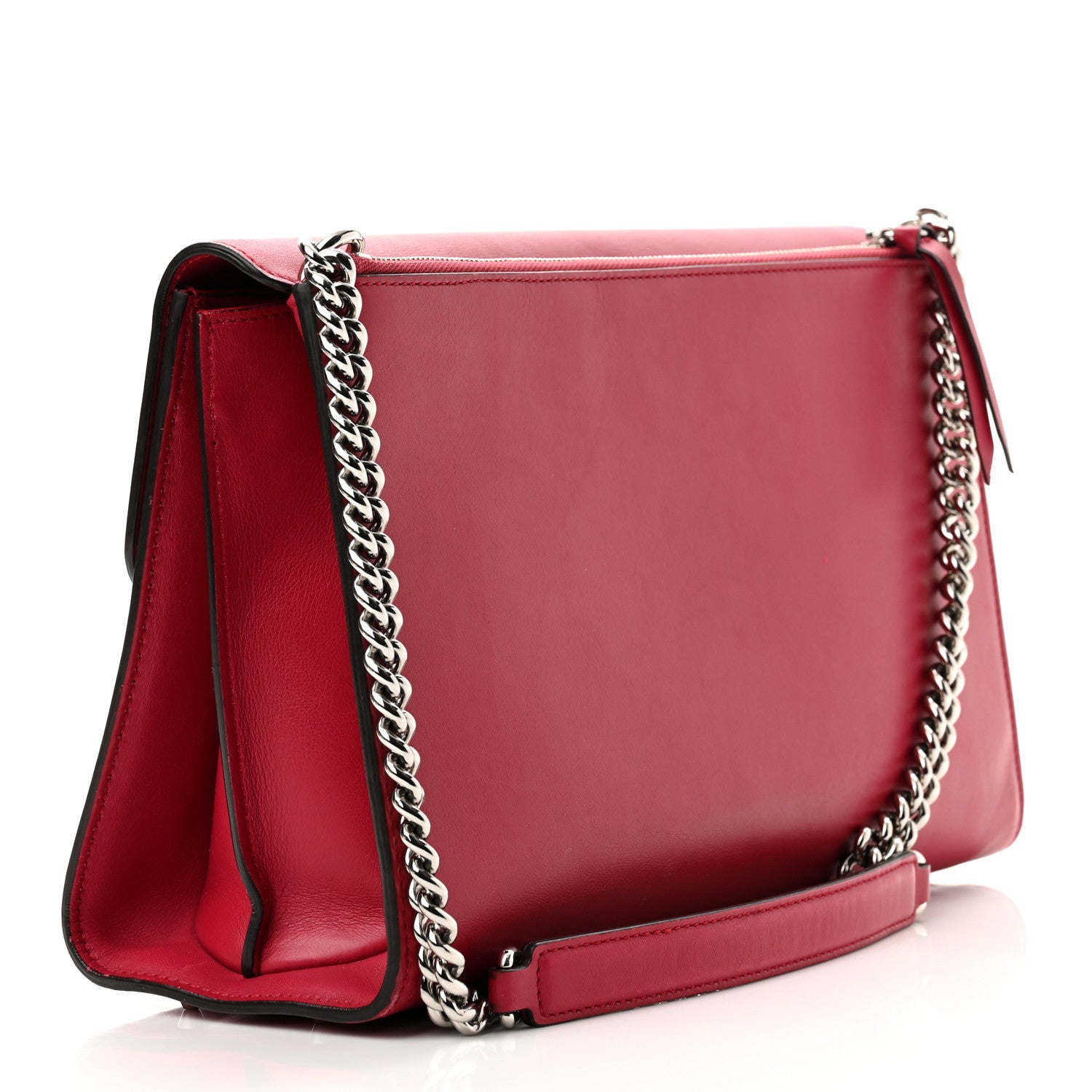 Gucci Moon Calfskin Medium Interlocking G Shoulder Bag Petunia 3 of 12