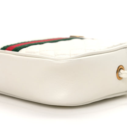 Gucci Calfskin Web Trapuntata Mini Shoulder Bag Off White 10 of 10