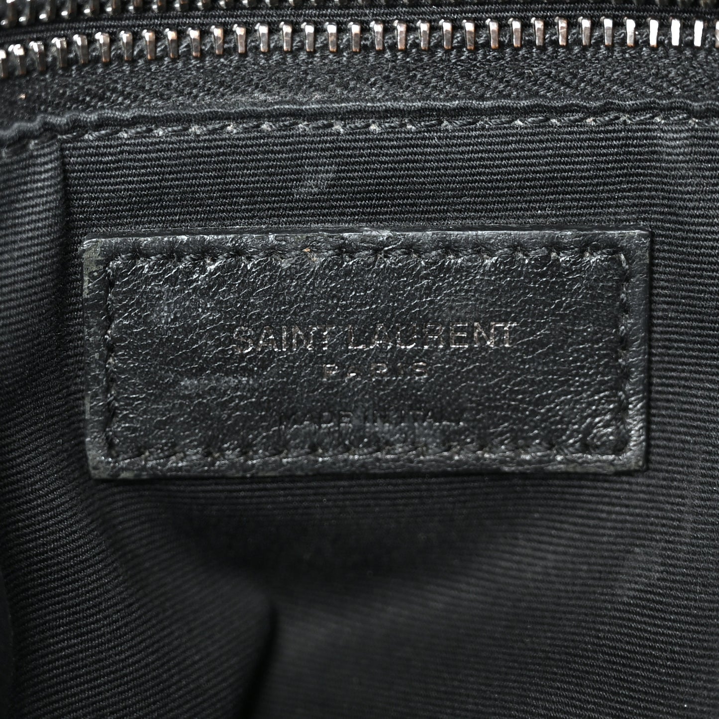 Crinkled Calfskin Matelasse Monogram Medium Niki Chain Satchel Black