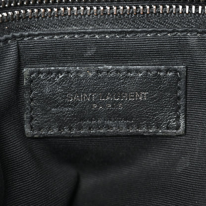 Saint Laurent Crinkled Calfskin Matelasse Monogram Medium Niki Chain Satchel Black 5 of 10