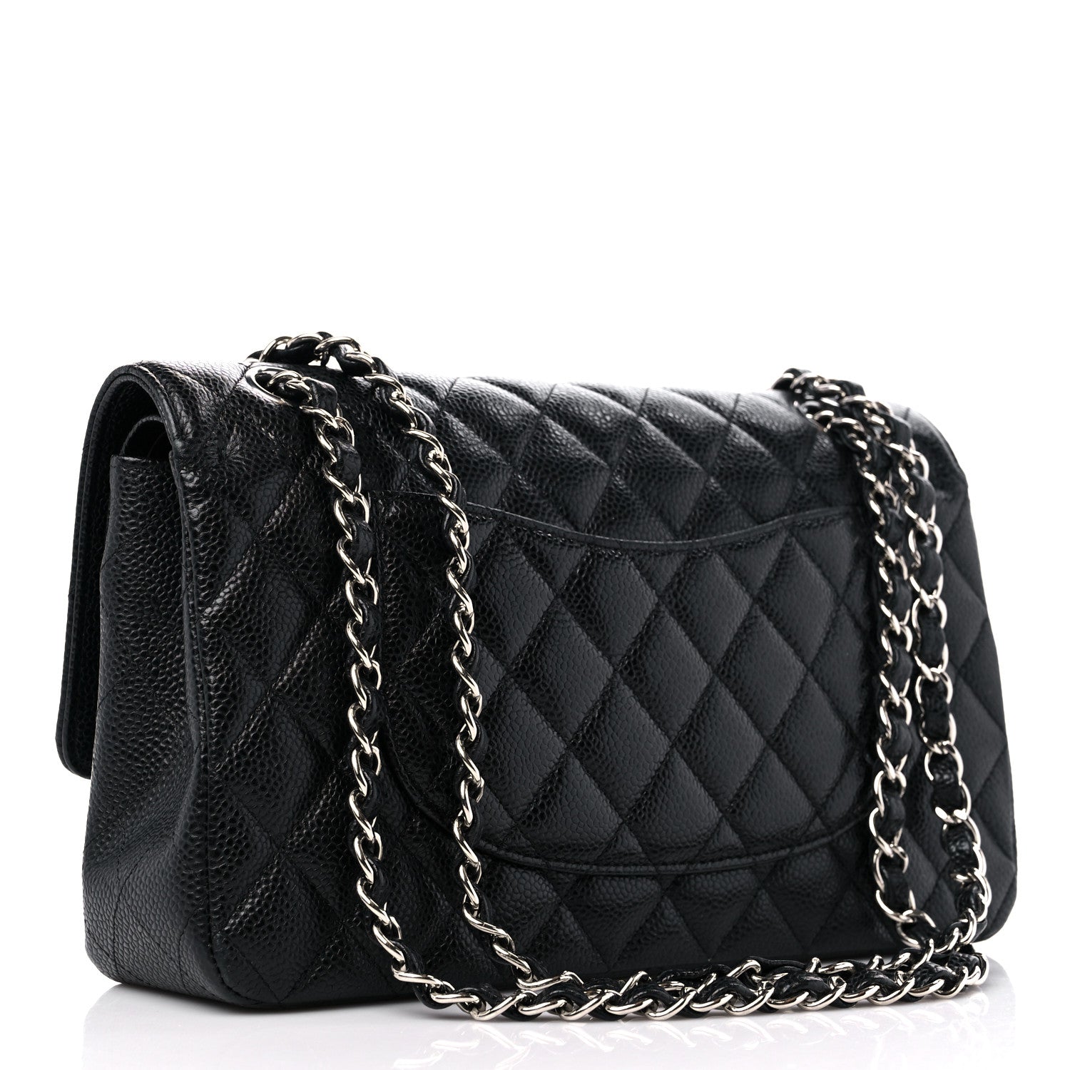 Chanel Caviar Quilted Medium Double Flap Black 3 of 13