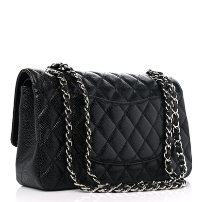 Chanel Caviar Quilted Medium Double Flap Black 3 of 13