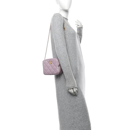 Chanel Iridescent Caviar Quilted Mini My Perfect Camera Case Pink 2 of 11