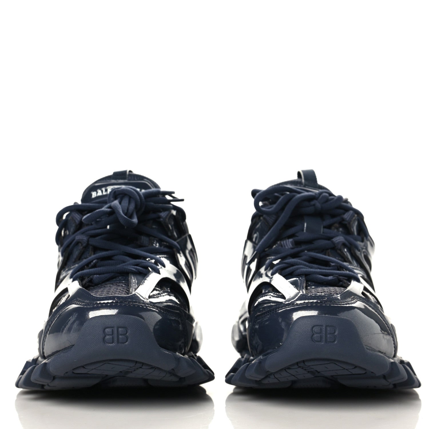 Balenciaga Mesh Nylon Mens Track Sneakers 39 Navy 3 of 10