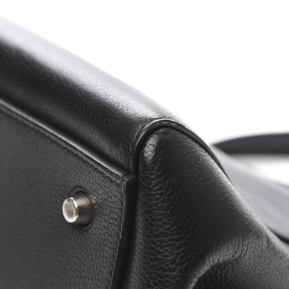 Celine Supple Calfskin Medium Edge Shoulder Bag Black 10 of 13