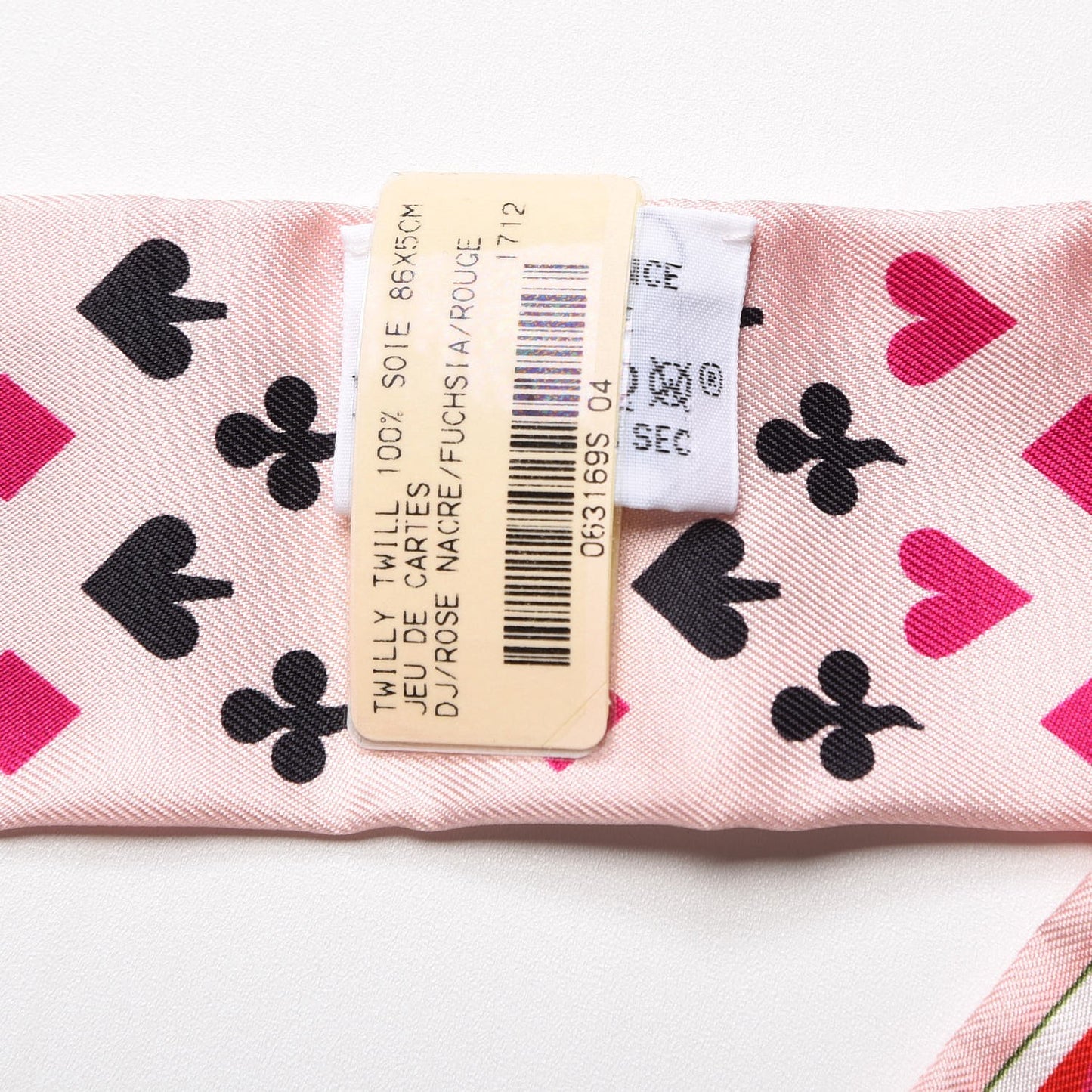 Silk Jeu de Cartes Twilly Rose Nacre Fuchsia Rouge