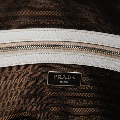 Prada Saffiano Briefcase Bianco 6 of 8