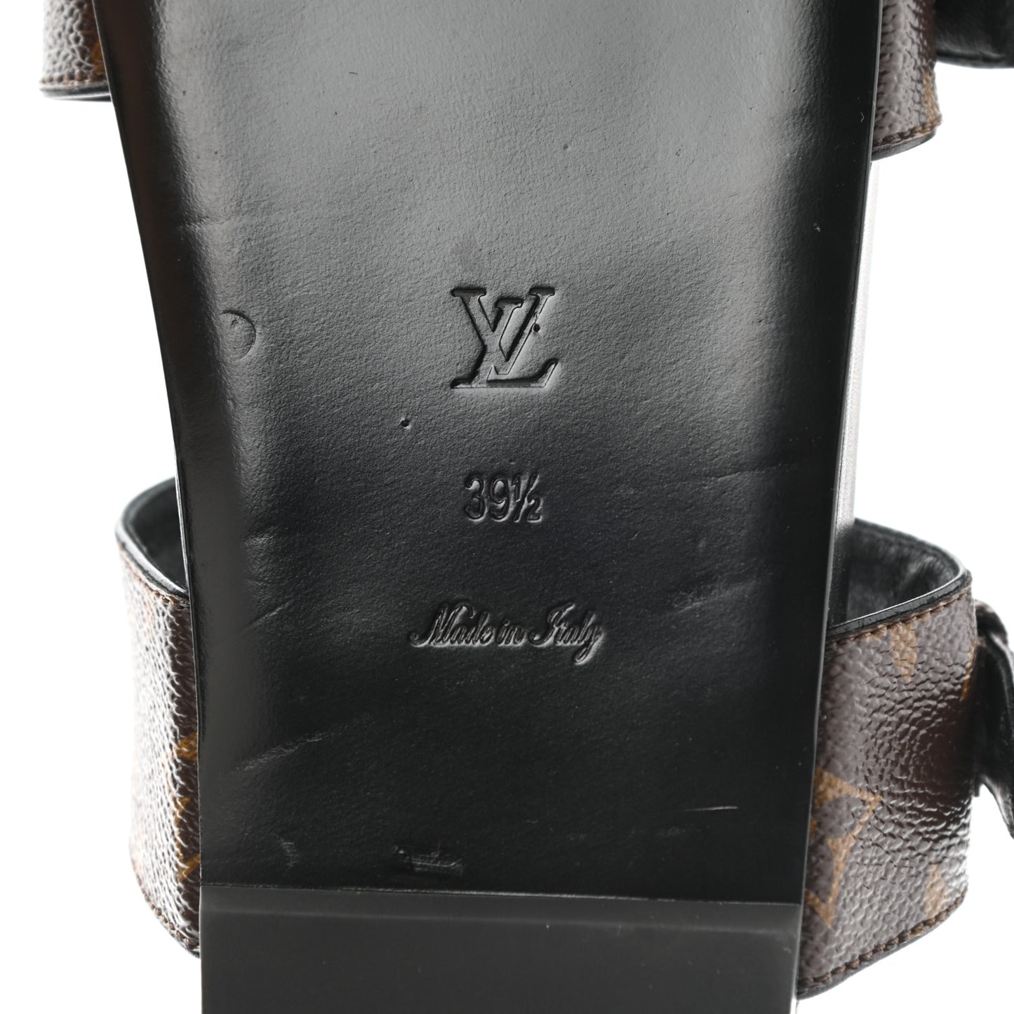 Monogram Bom Dia Mule Sandals 39.5 Black