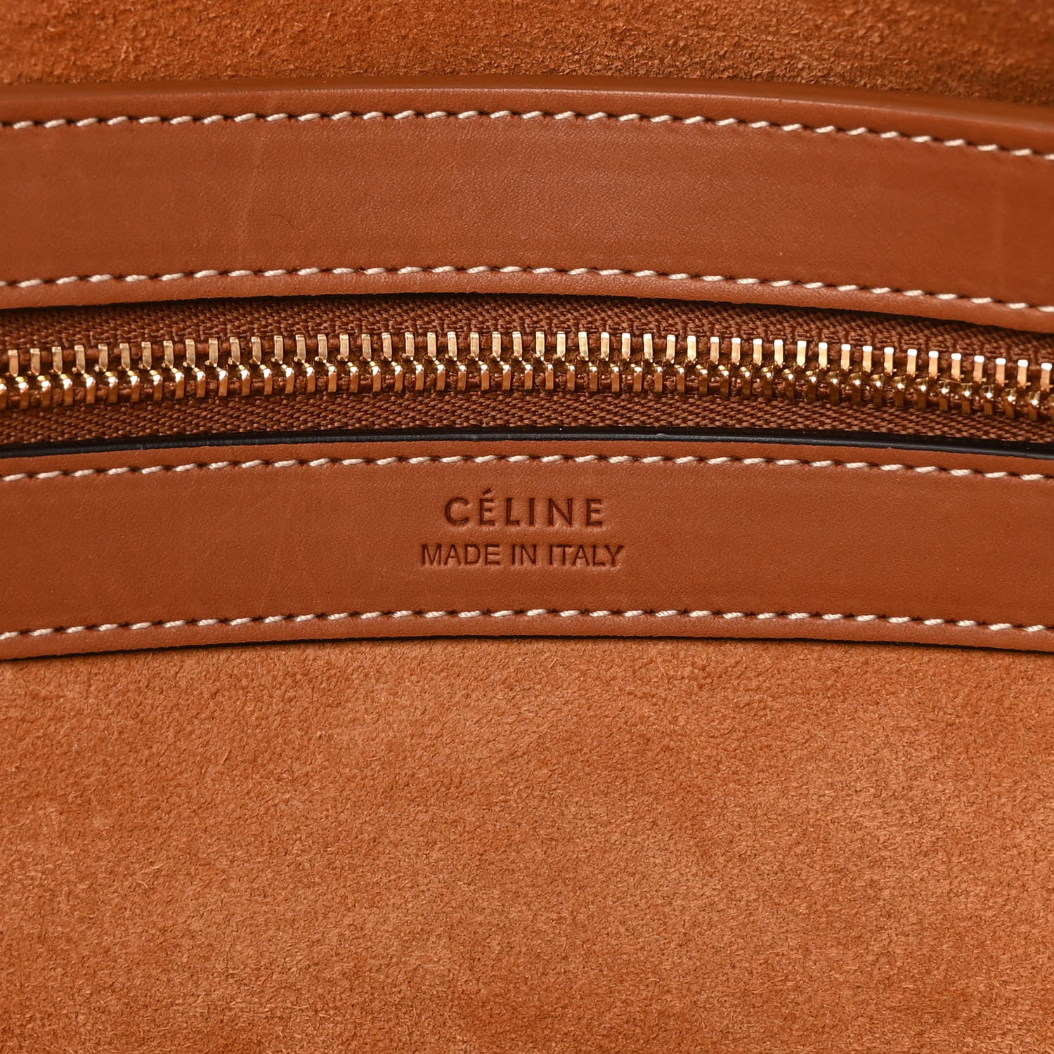 Celine Smooth Calfskin Medium Belt Cabas Phantom Brown 6 of 12