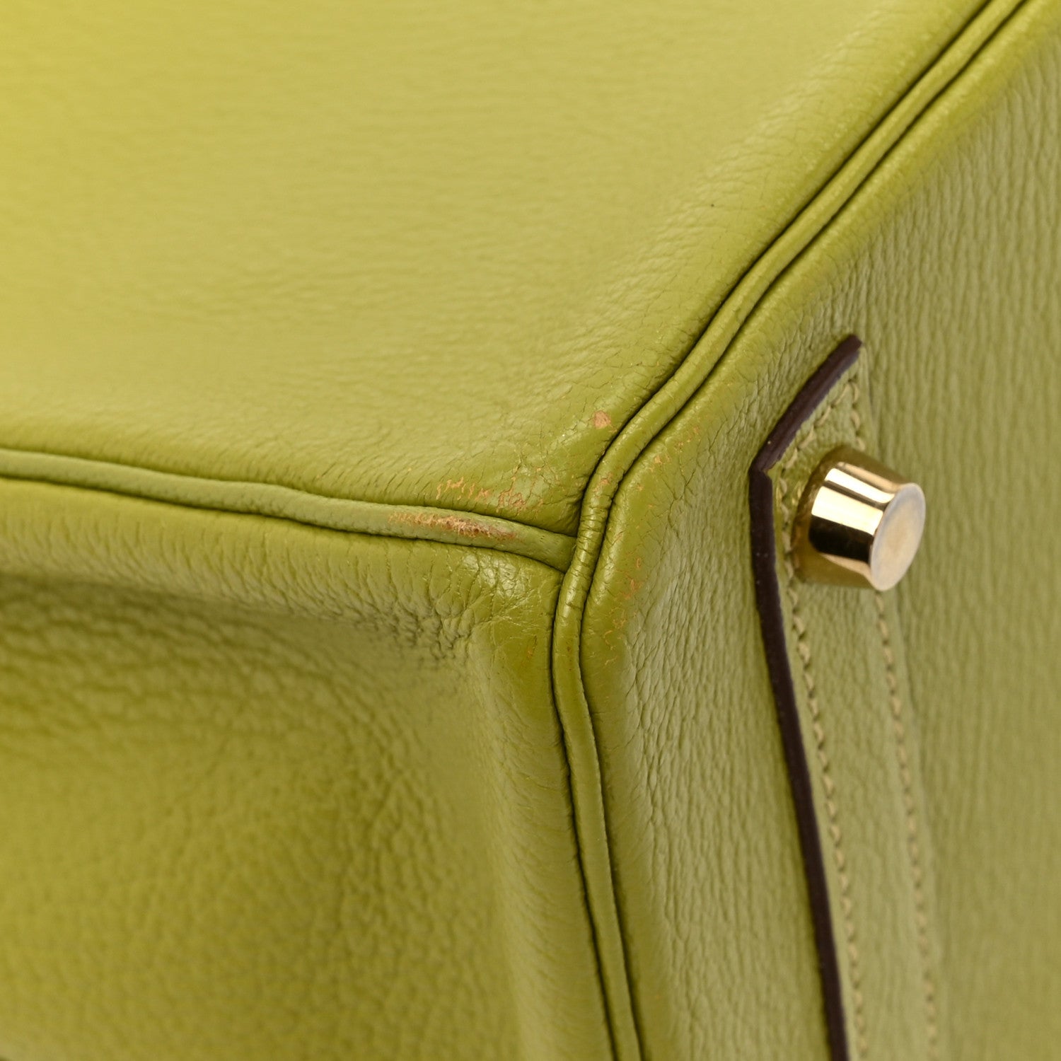 Hermes Chevre Mysore Birkin 30 Vert Anis 12 of 14