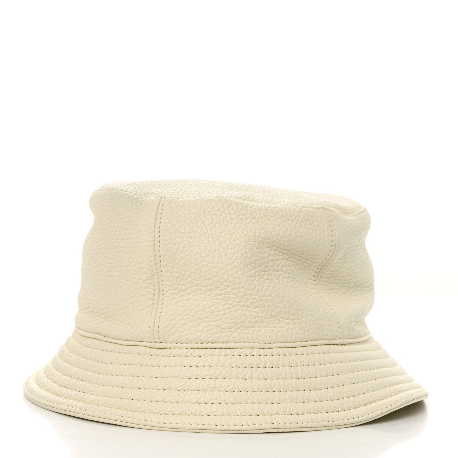 Hermes Cerf Lourd Calvi Bucket Hat 58 White Casse 4 of 11