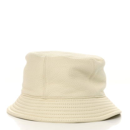 Hermes Cerf Lourd Calvi Bucket Hat 58 White Casse 4 of 11