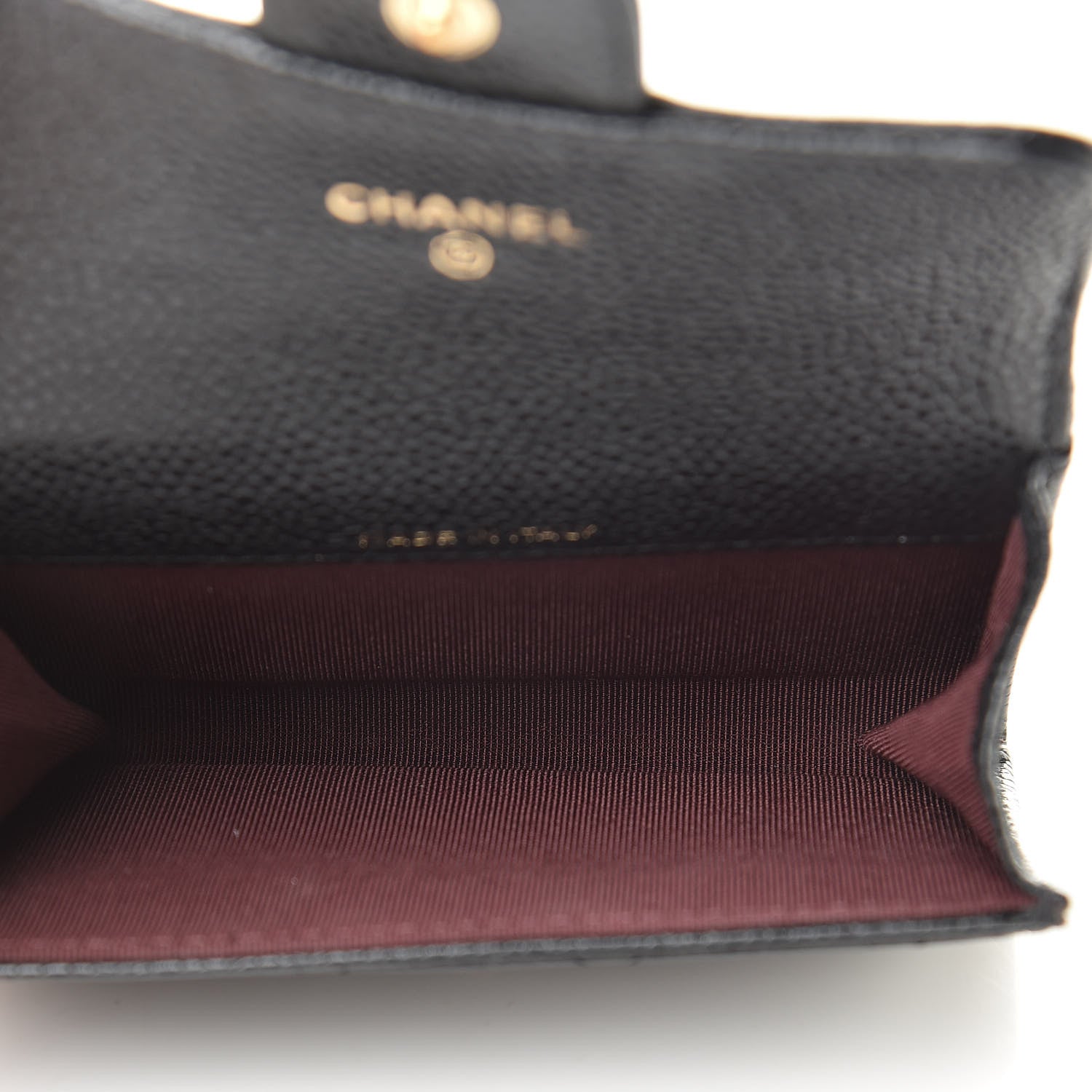Chanel Caviar Quilted Flap Card Holder Black 5 of 9