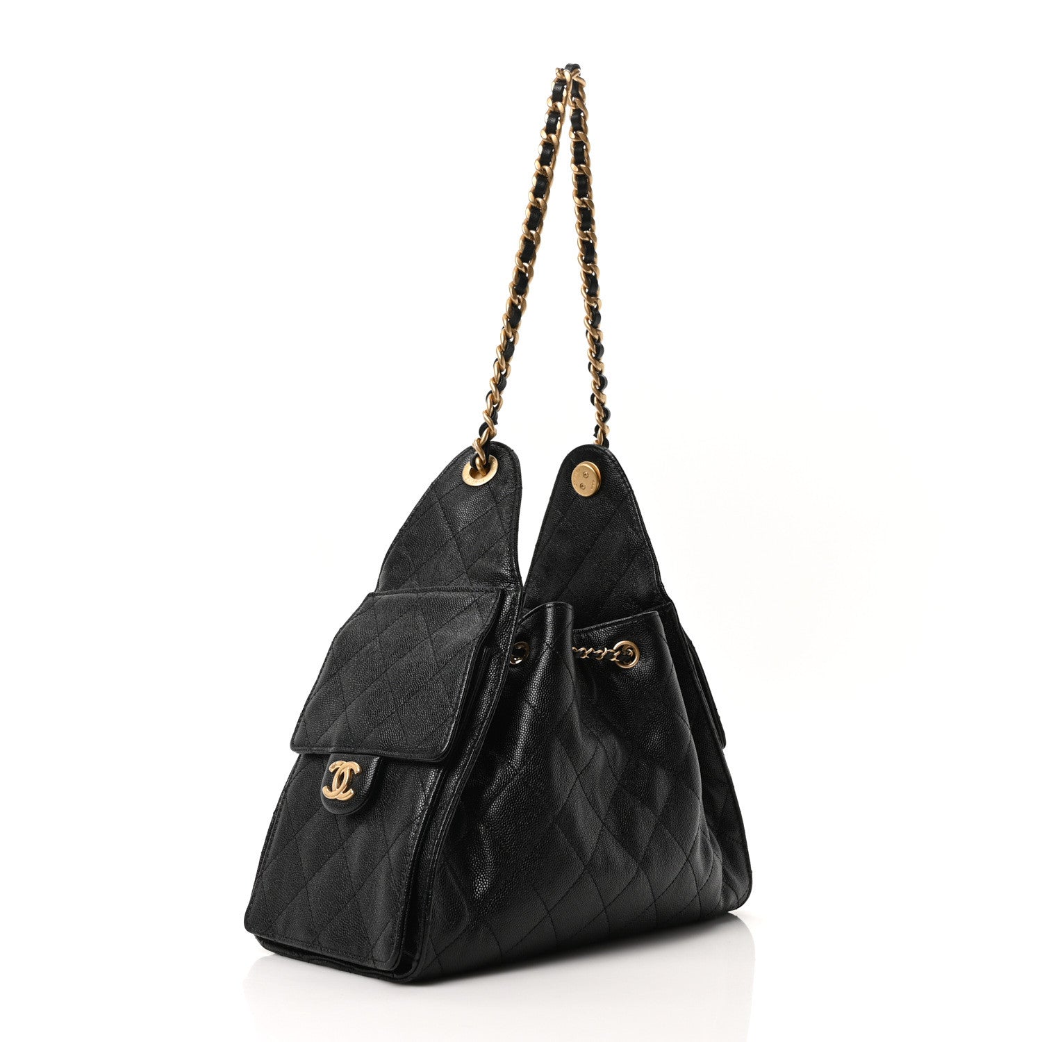 Chanel Caviar Quilted Small Chanel 25 Handbag Black 3 of 10