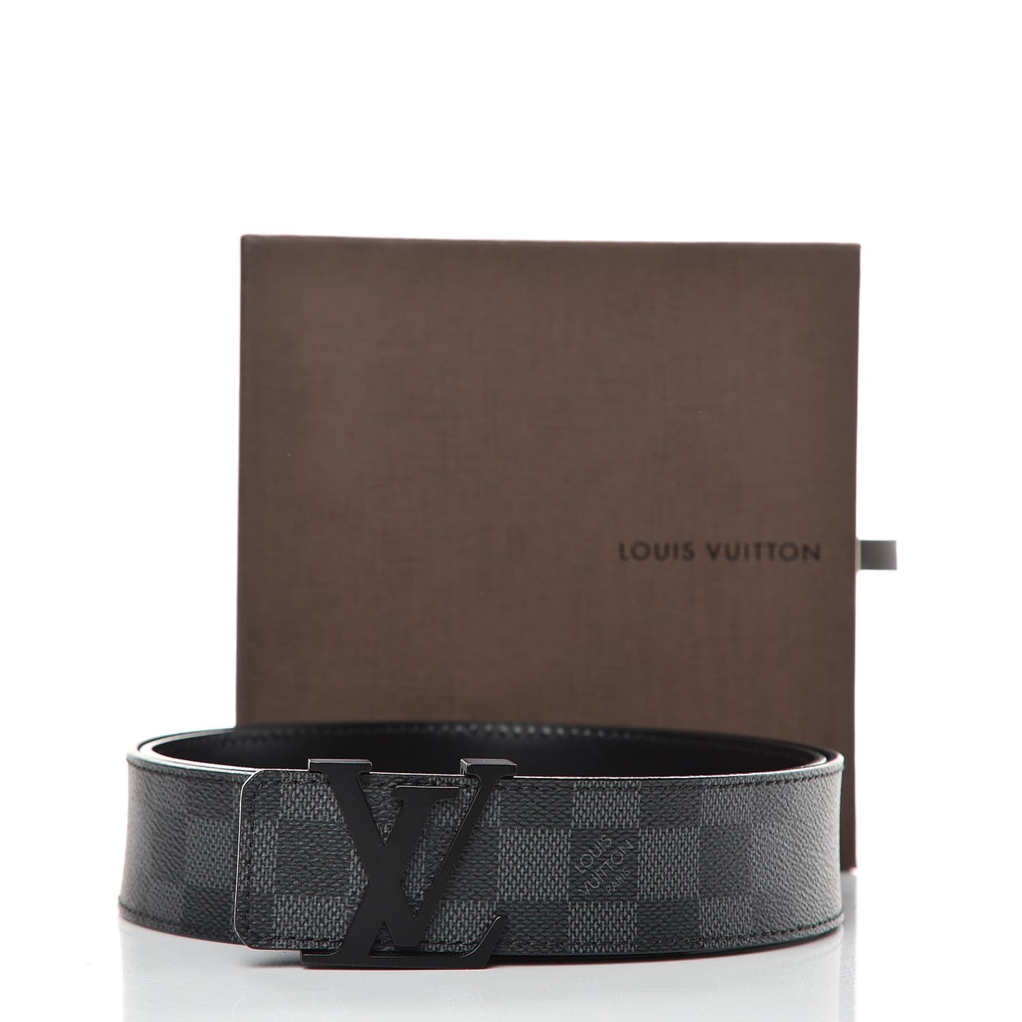 Damier Graphite LV Initiales Belt 100 40