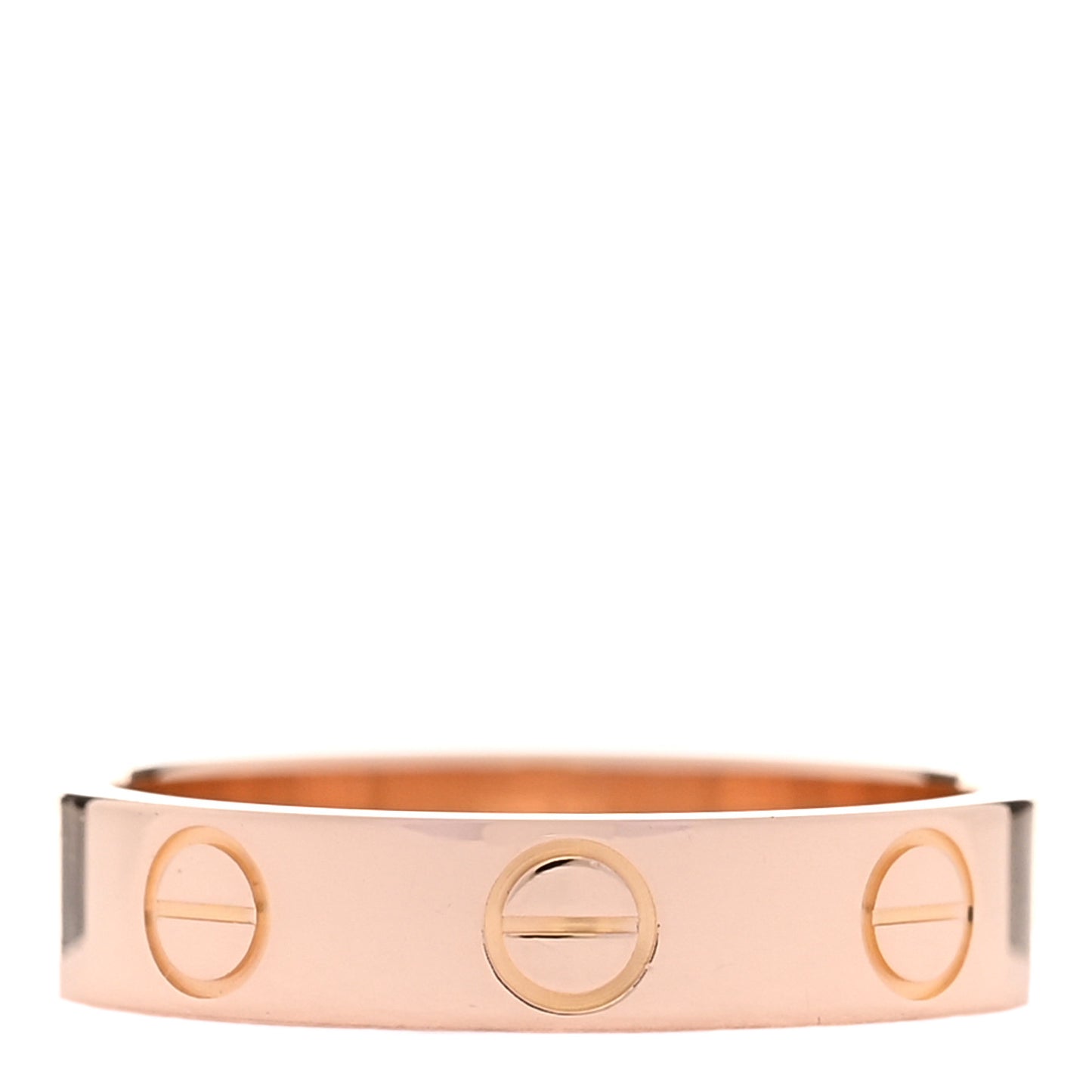 18K Pink Gold 3.5mm LOVE Wedding Band Ring 47 4