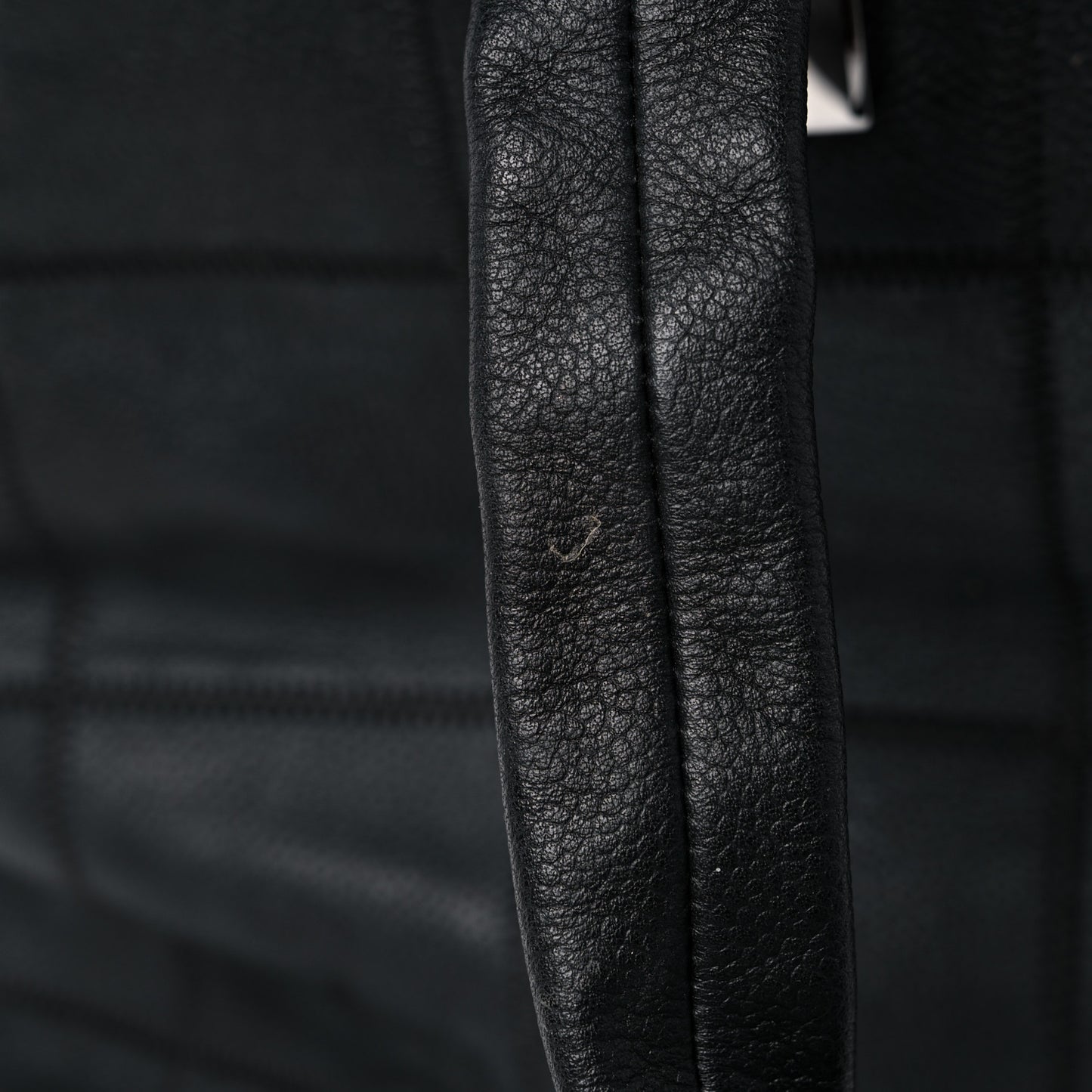 Caviar Square Stitched Tote Black