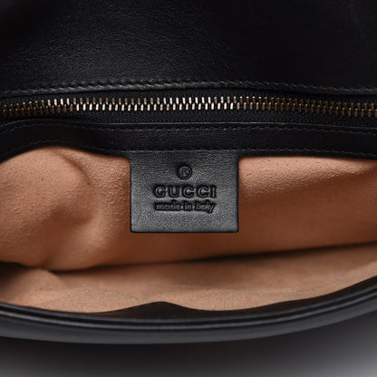 Gucci Calfskin Matelasse Small GG Marmont Shoulder Bag Black 8 of 14