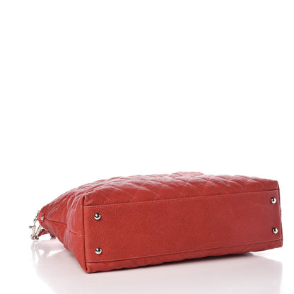 Chanel Caviar Quilted French Riviera Hobo Red 4 of 11