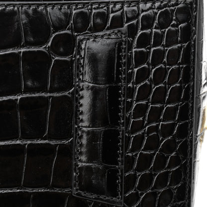 Givenchy Calfskin Crocodile Embossed Small Antigona Black 11 of 12