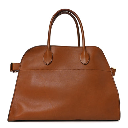 The Row Polished Saddle Calfskin Soft Margaux 12 Cuir 1 of 9