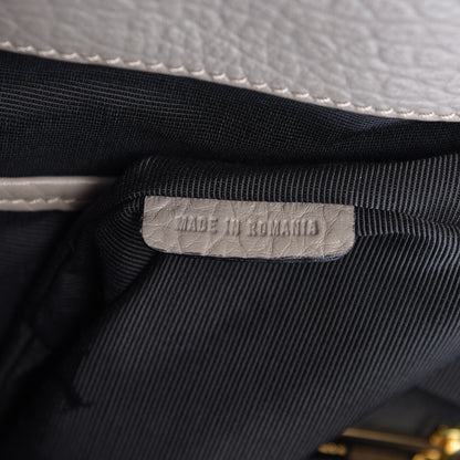 Burberry Heritage Grain Check Embossed Medium Dewsbury Tote Pale Grey 7 of 12