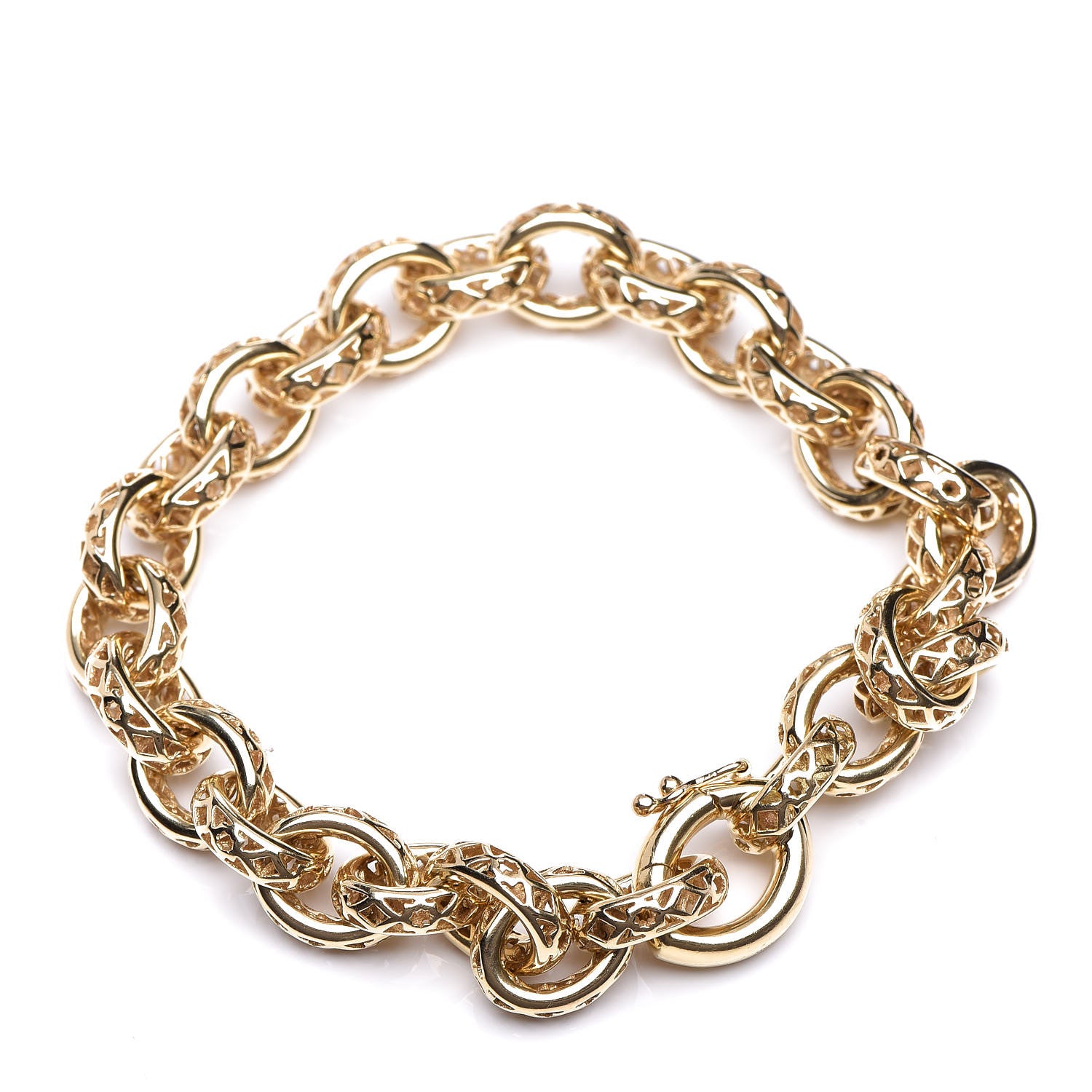 Tiffany 18K Yellow Gold Paloma Picasso Marrakesh Link Bracelet 3 of 5