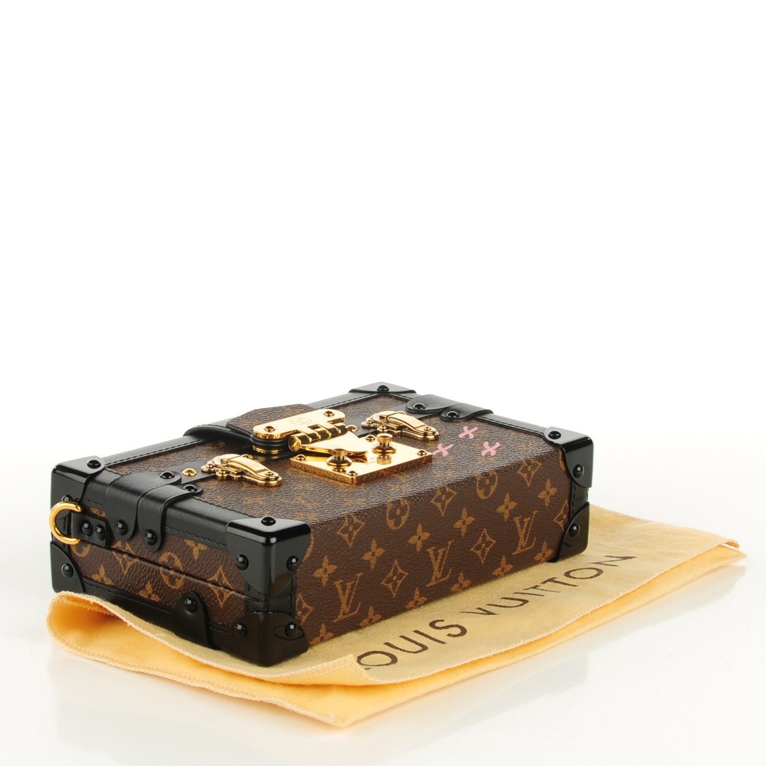 Louis Vuitton Monogram Petite Malle Black 4 of 7